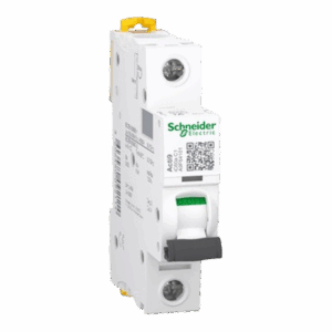 Schneider Miniature circuit-breaker. Acti9 iC60a. 1P. 1 A. C curve. 4500 A (IEC 60898-1). 6 kA (IEC 60947-2